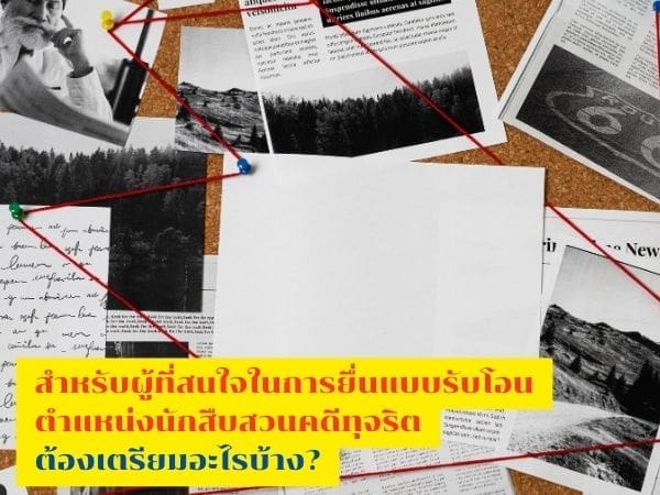 นักสืบ, นักสืบสวนทุจริต, สืบสวนคดีทุจริต,