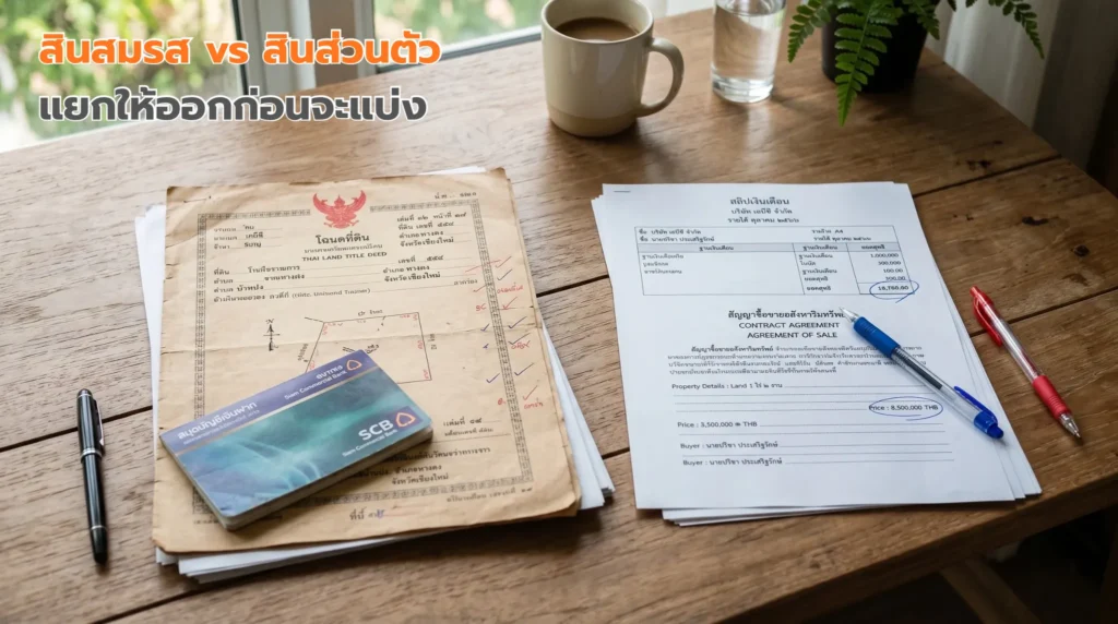 อินโฟกราฟิกเปรียบเทียบสินส่วนตัวกับสินสมรสตามกฎหมายไทย