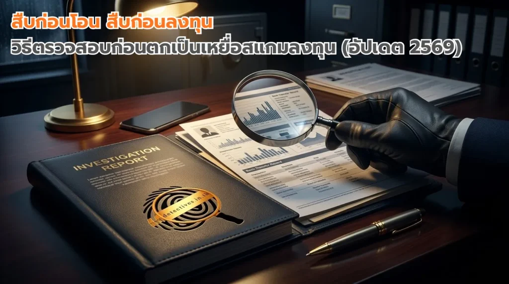 คิดก่อนโอน ตรวจสอบก่อนลงทุนเพื่อป้องกันสแกมลงทุน